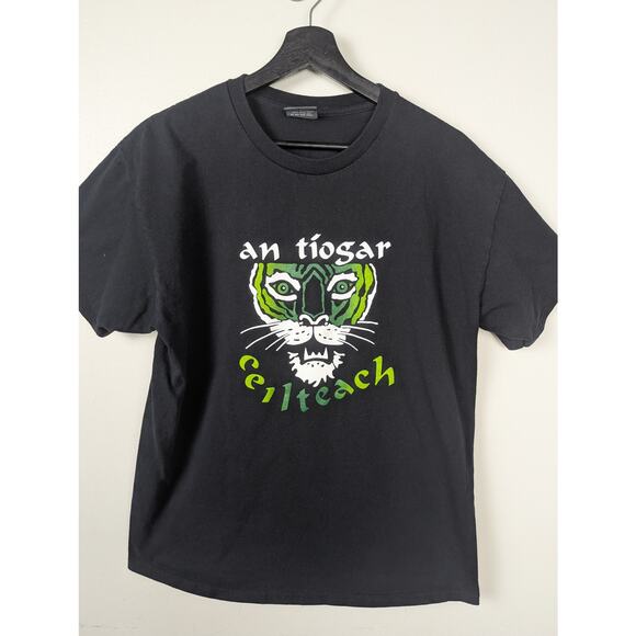 Celtic T Ireland an tioger celteach black T-shirt Size L - Picture 2 of 6